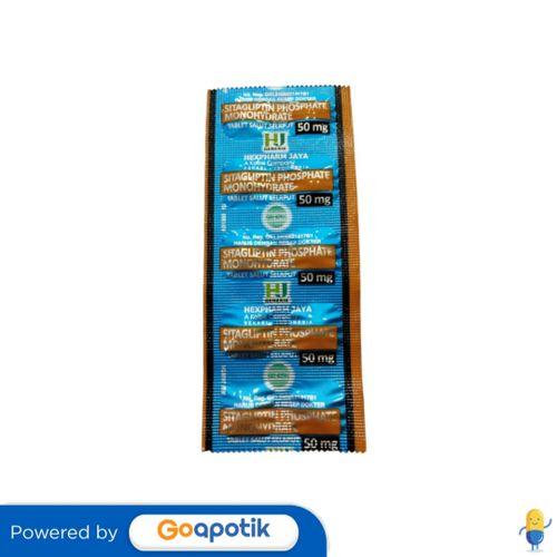 SITAGLIPTIN PHOSPHATE MONOHYDRATE HEXPHARM 50 MG STRIP 10 TABLET