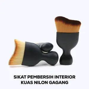 Harga Promo Sikat Pembersih Interior Mobil logo Gagang Pendek Bahan Nilon Kualitas Tinggi Sikat Debu Celah Mobil Car