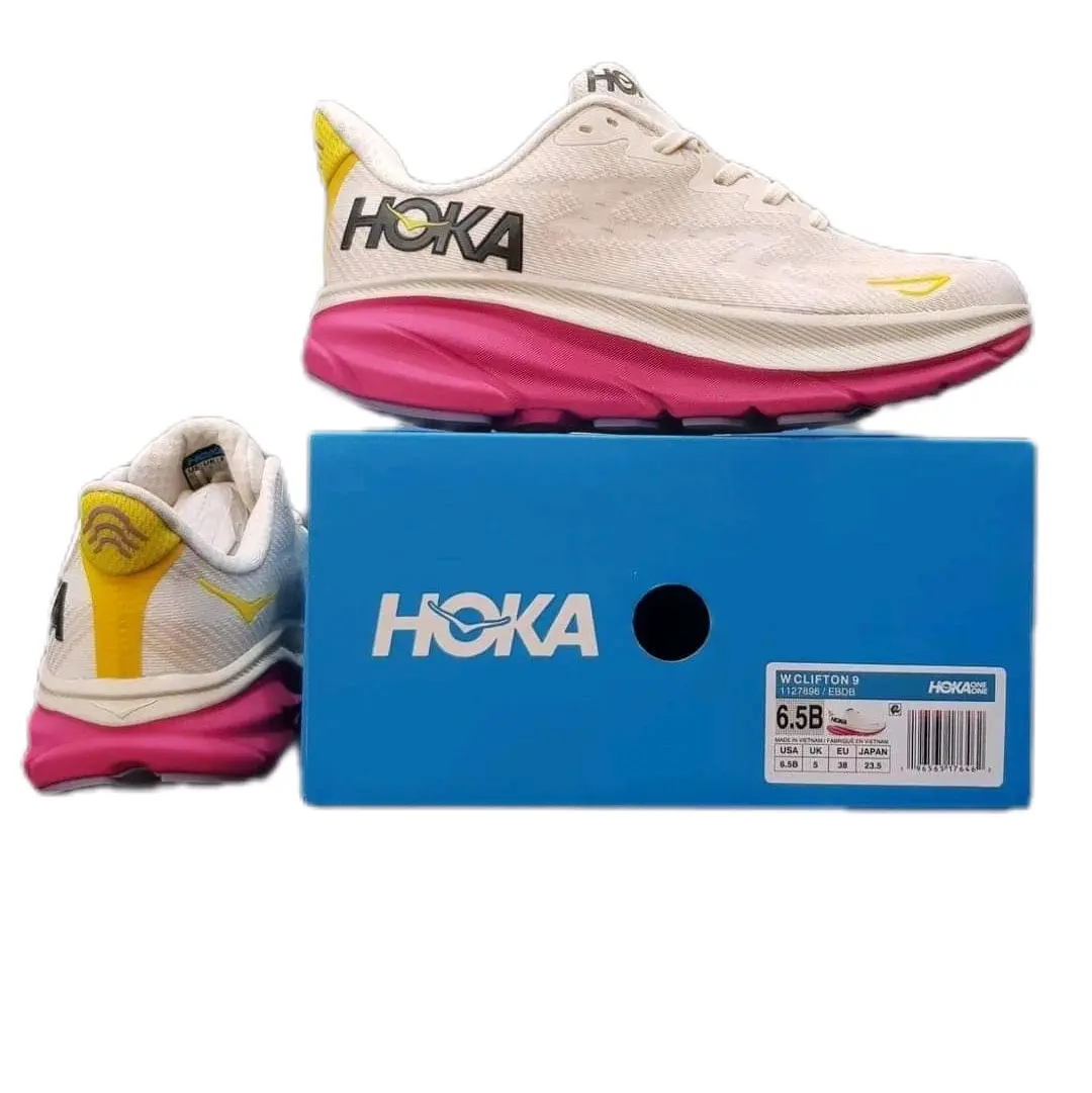 Sepatu Olahraga Wanita Hoka made in Indonesia cocok untuk senam aerobik olahraga dll Nyaman Uniseks Gym