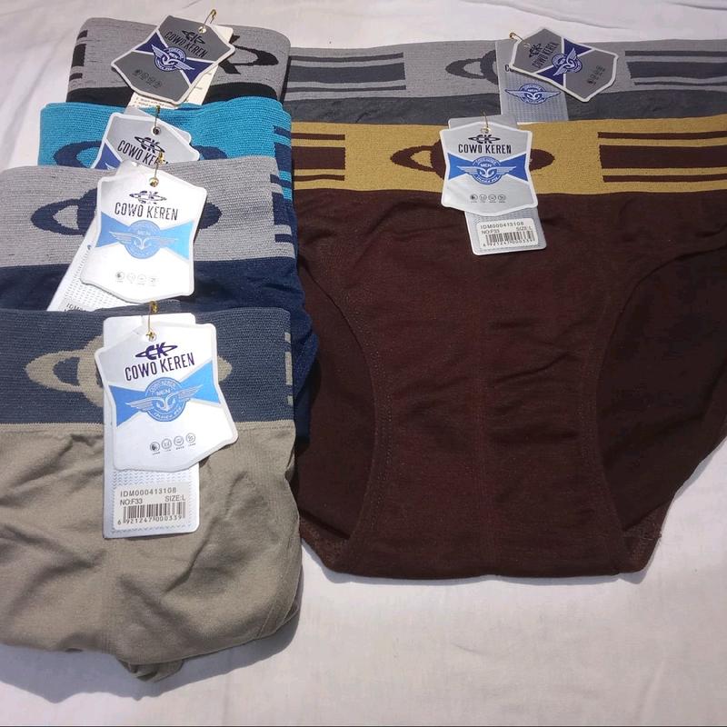 COD 3PCS celana dalam  Pria cowok keren poliester super nyaman 1