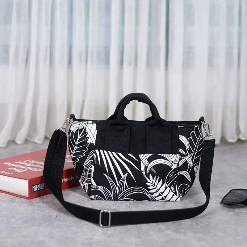 SPNB Slingbag Tas Selempang Mini Kanvas Selin FLR 3