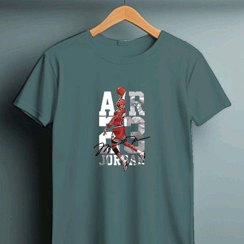 Kaos Cowok Lengan Pendek - Print Sablon DTF - GAMBAR AIR JORDANE - Oblong pria - Kaos Distro - Tshirt - Baju Atasan Digital Lembut Nyaman 2