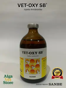 SANBE VET OXY SB 100 ml - Obat Antibakteri untuk Infeksi Pernapasan dan Pencernaan pada Hewan