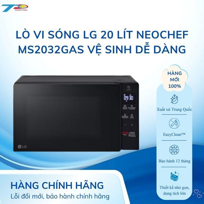Lò vi sóng NeoChef LG MS2032GAS 20L màu đen| Lđặt nội thành HN và quanh LB