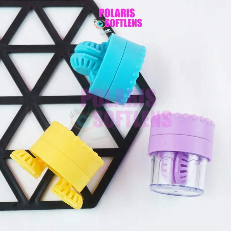 Manual Rotary Washer - Alat Pencuci Softlens Berputar Warna - Pembersih Soflens Soflen Lens Eye 3
