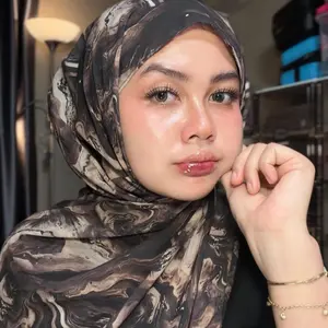 Pashmina ciffon printed abstrak miezahijab