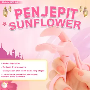 BAISISI MEONG SUNFLOWER 3D Cute Mini Eyelash Curler /Penjepit Bulu Mata Dengan Silikon