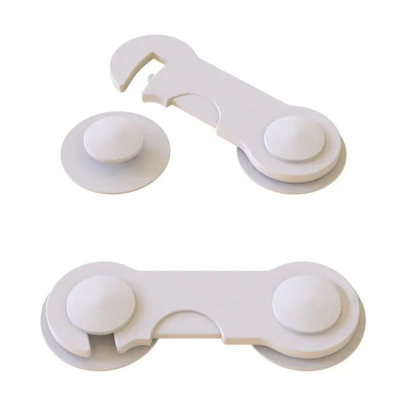 Safety Refrigerator Cabinet Lock, Window Closet Wardrobe Safety Lock,Cabinet Door Locks with Adhesive for Drawer Cupboards Fridge Closet and Pantry 3