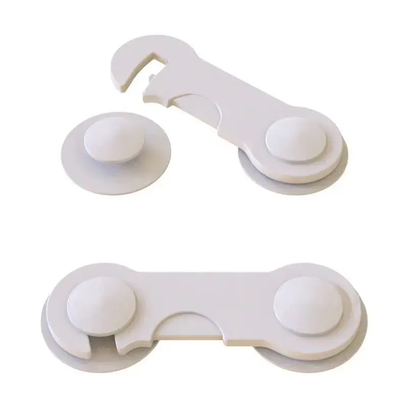 Safety Refrigerator Cabinet Lock, Window Closet Wardrobe Safety Lock,Cabinet Door Locks with Adhesive for Drawer Cupboards Fridge Closet and Pantry 3