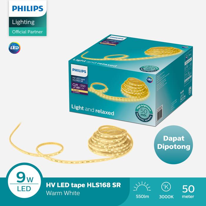Gambar Lampu Philips LED Strip HLS168 9W/M 50M 3000K Kuning dari Philips lighting Jakarta Kota Administrasi Jakarta Timur Tokopedia