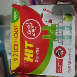 Hit Good Knight Refill Apple Multipack - Refill Obat Nyamuk Elektrik - Bunuh Nyamuk Penyebab Demam Berdarah (DBD)
