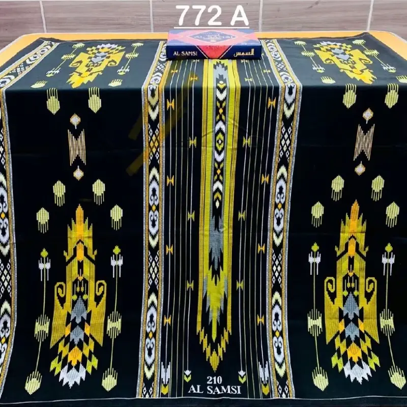 Promo beli satu gratis satu Sarung al samsi motip terbaru bahan adem tidak panas tidak gerah tebel Batik ibadah atlassuperpremium 1
