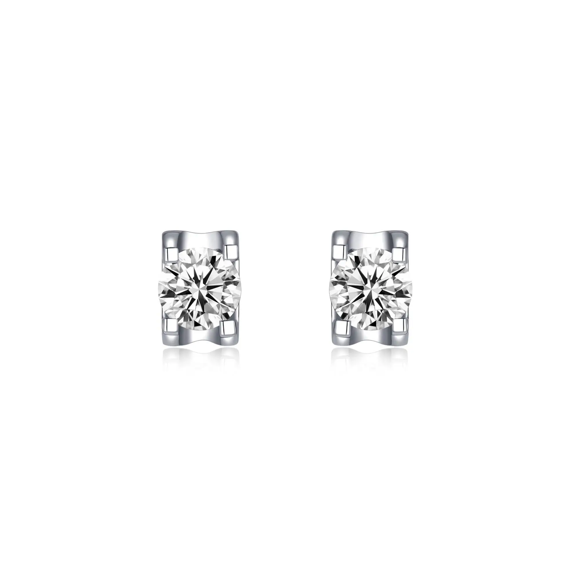 【#27】(Vien Earrings)925 Sterling Silver Synthetic Moissanite earrings