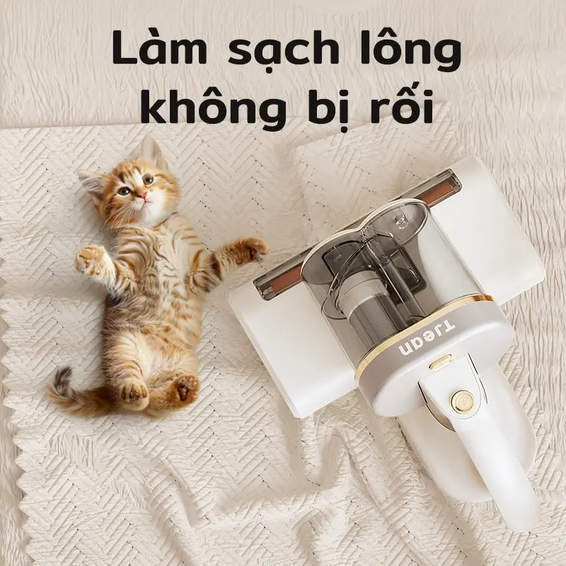 Máy hút bụi cầm tay TJean cho giường nệm – Lực hút 18Kpa, UV diệt khuẩn, hộp bụi kép 3
