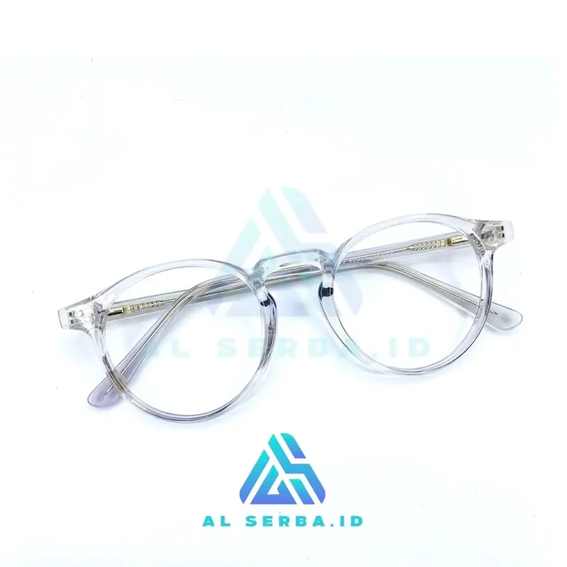 [BELI 1 GRATIS 1 KACAMATA RANDOM] KACAMATA FHASION CEWEK COWOK BENTUK FRAME BULAT BAHAN TITANIUM Lensa Pria Wanita Eyewear Glasses Photocromic 2