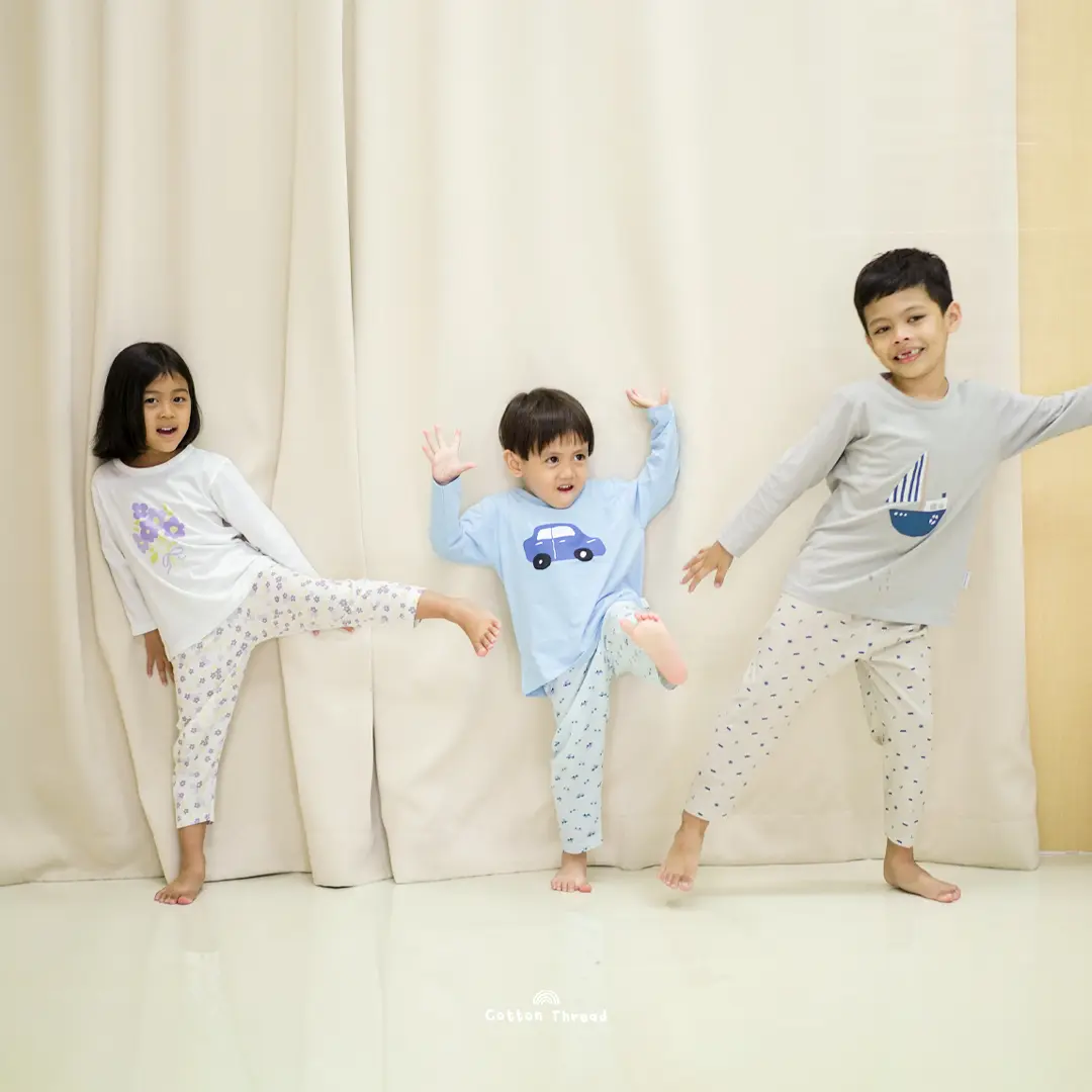 Long Sleeves Pajamas - Piyama anak - Cottonthread