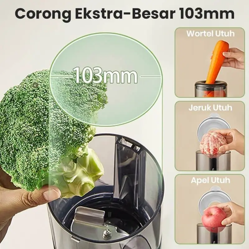 Mecoo Aesthetic Slow Juicer Extra Big Mouth Meco Mecco Juicer Buah Juice Blender Buah 3