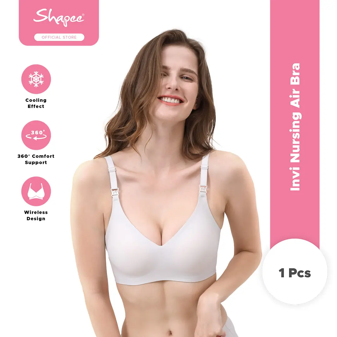 iNVI Nursing Air Bra - wireless, airy, nursing clip