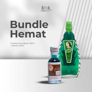 Seger Snow Bundle Haircare – Minyak Rambut Urang Aring 50ml + Kemiri 30ml | Hair Oil Perawatan Rambut Menghitamkan, Atasi Rontok, Ketombe Kering, Gatal & Kusam, Melembutkan