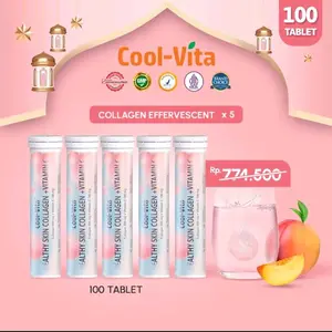 [ 100 tablet ] 5 Botol Collagen Coolvita - jshop