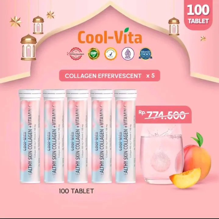[100 tablet] 5 Botol Colla Coolvita - jshop