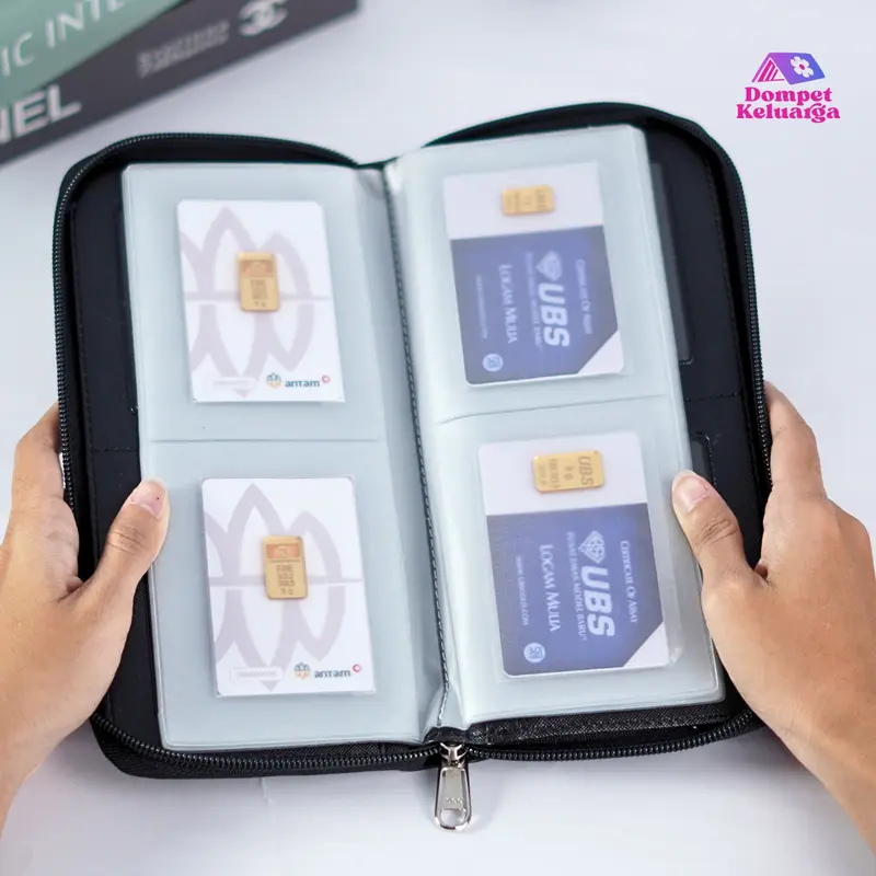 Dompet Penyimpanan Logam Mulia  Emas Antam Vol 2 - Hitam 3