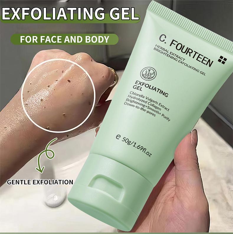 Product Introduction of Dead cell & Face Exfoliant gel, Orange, herbal extract, exfoliant, 50g, skin care, repair and renewal, whitening and brightening effect 1