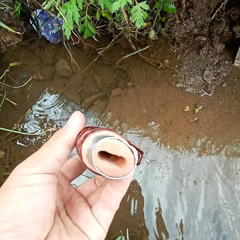 Gagang ukir naga merah 15cm 3