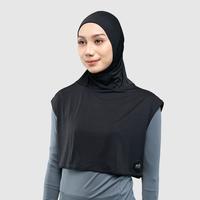Gambar HIA EveryWear Adeeva Sport Hijab Running Outdoor & Indoor Slim Spandex Hitam Keren Elegan - Hitam dari HIA EveryWear Kota Bandung 3 Tokopedia