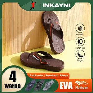 INKAYNI Size 30-44 Flip Flop Sandal Pose Pria  Sandal Pria Harian Sandal Selop Pria Kece EVA Bahan Sandal Lembut Dan Nyaman Antislip Sepatu Sandal Rumah Sepatu sandal untuk dalam rumah dan luar ruangan Memakai sepatu sendal jepit