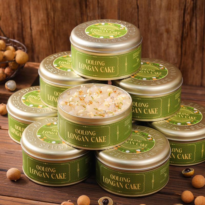 [CHỈ GIAO HCM] Bánh kem Ô long nhài nhãn hộp thiếc 260g & 550g - Sốt trà ô long, nhãn tươi, trân châu trắng, mascarpone chuẩn Ý - Thiết Kế Sang Trọng - Quà Tặng Lý Tưởng