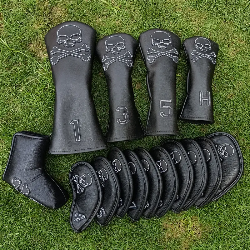 New In the latest fashion Golf clubshead Cover skull Golf headcover Drivers wood Club headcover free shipping