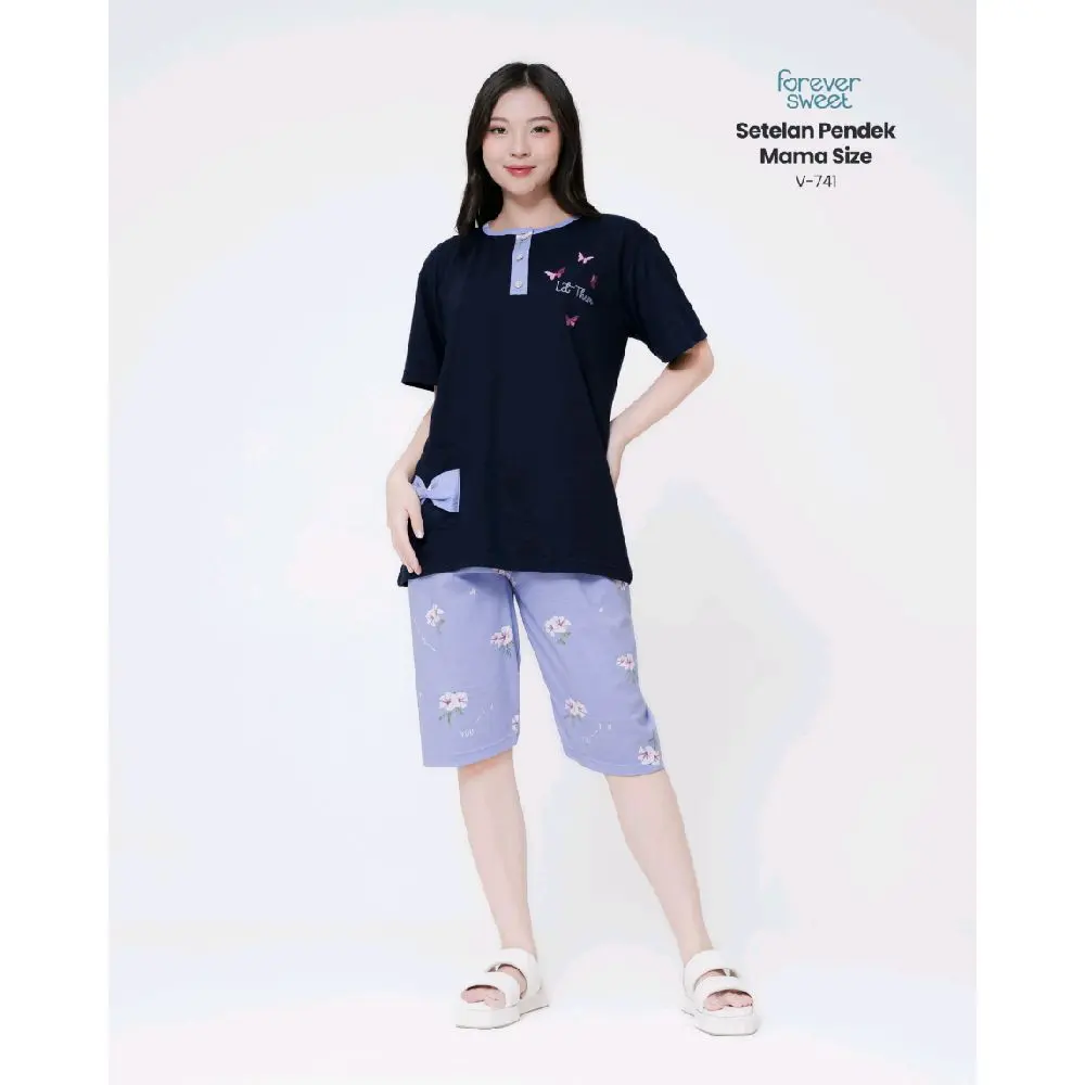 FOREVER SWEET BAJU TIDUR BABYDOLL PENDEK MAMASIZE
