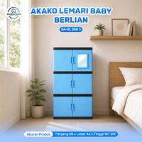 Gambar AKAKO - LEMARI PAKAIAN ANAK PLASTIK AKAKO BABY "BERLIAN" SUSUN 3 /KODE: BA-BL - PAKAI KACA dari AKAKOOFFICIALSHOP Kota Tangerang 1 Tokopedia