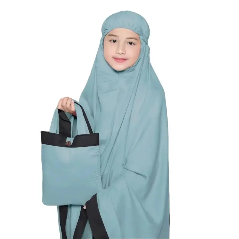 Mukena Anak Tanggung Kombinasi Twotone Salwa Untuk Kisaran 5th - 13th, Mukenah Cantik Bahan Hyget Terbaru 2025 Remaja Muslim 4