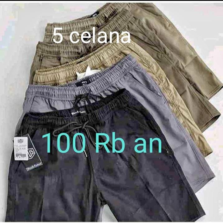 promo 5 celana broadshot dan cinos 100 rb an dapat 5 celana dewasa JUMBO DAPAT 3 CELANA Pria Karet Katun 6