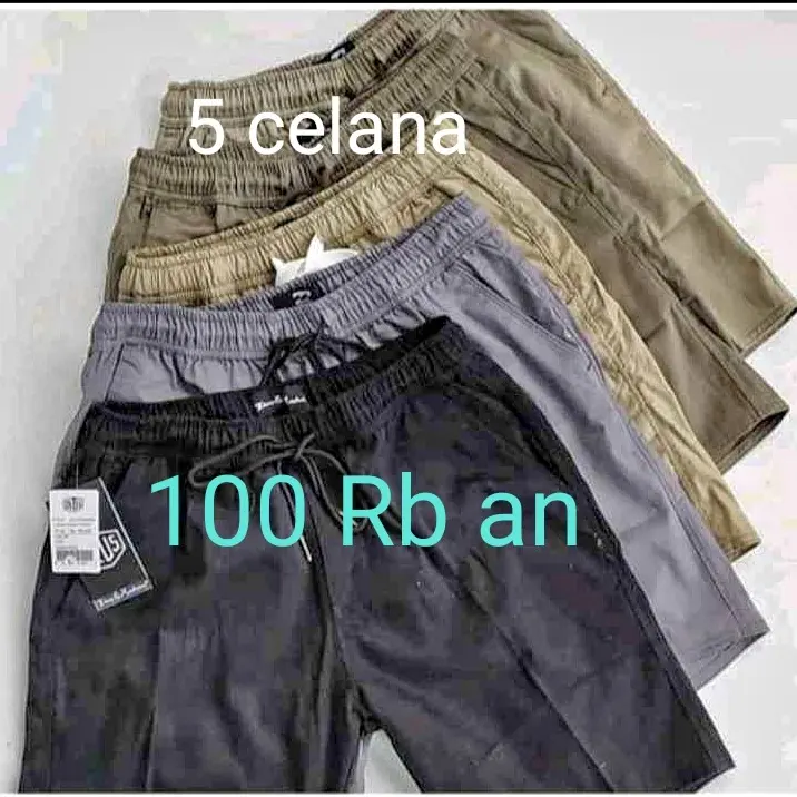 promo 5 celana broadshot dan cinos 100 rb an dapat 5 celana dewasa JUMBO DAPAT 3 CELANA Pria Karet Katun 6