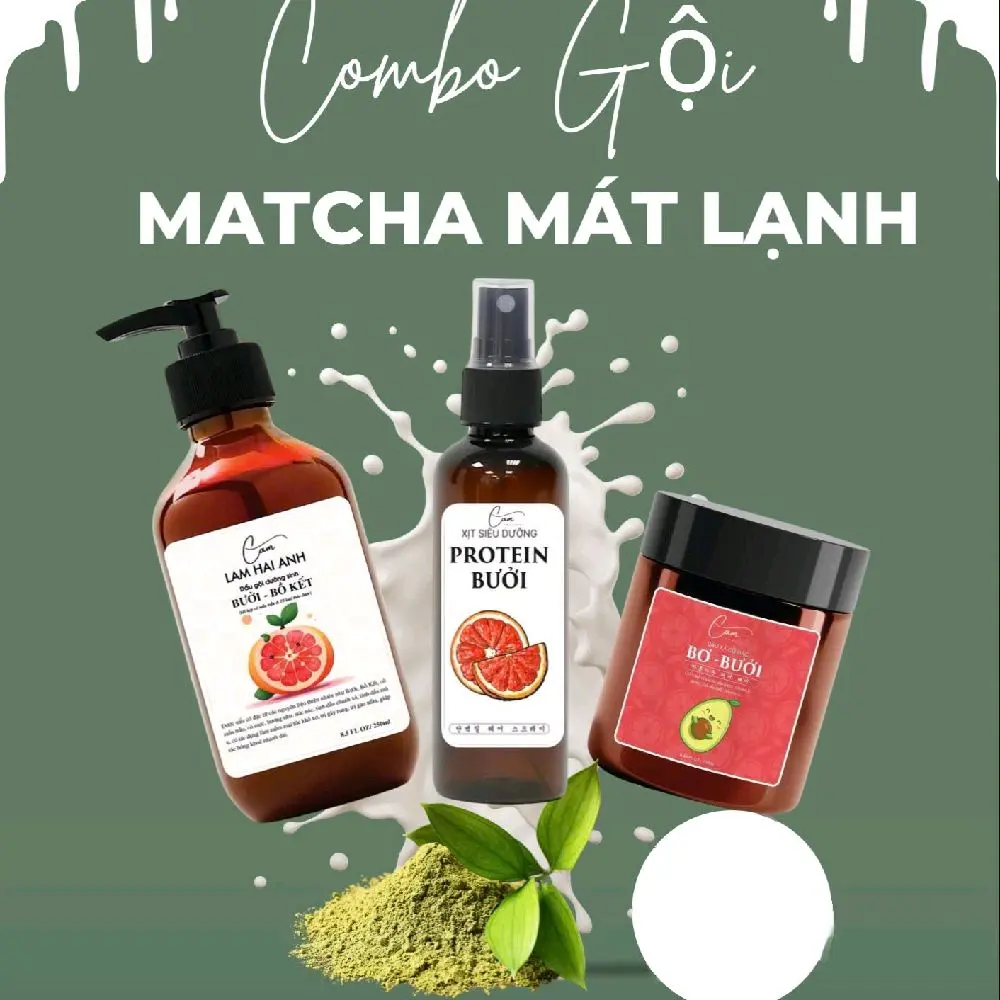Combo Gội Xịt Xả Cam Lam Hải Anh Dầu Gội Dưỡng Sinh Tinh Chất Bưởi, Bồ Kết, Gừng, Xả ... Giúp Nuôi Dưỡng Phục Hồi Tóc Hư Tổn Kích Thích Mọc Tóc, Dùng Được Cho Cả Mẹ Bầu, Mẹ Bỉm, Trẻ Em