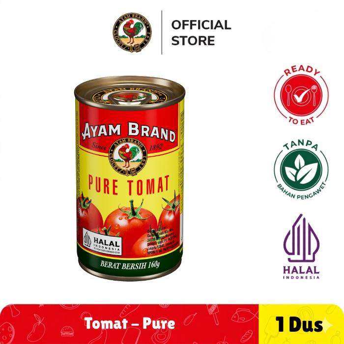 Gambar Ayam Brand Tomat Puree Kaleng 24 pcs 160gr dari Ayam Brand Official Kota Administrasi Jakarta Pusat Tokopedia
