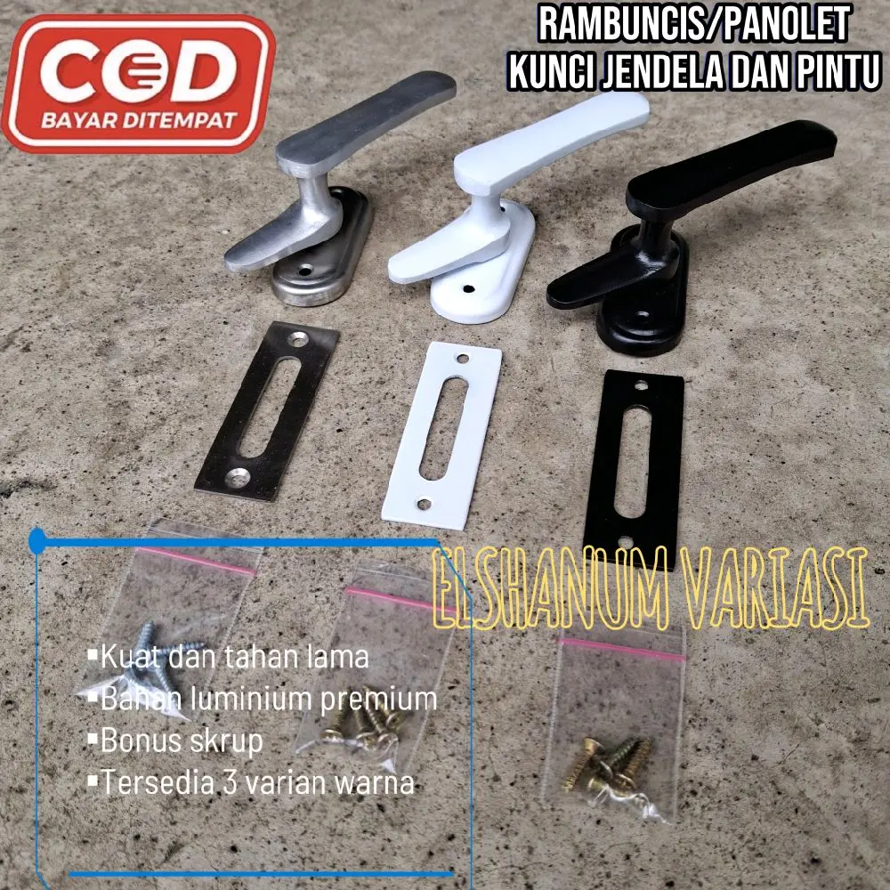 (COD)RAMBUNCIS/PENGUNCI JENDELA/KUNCI PINTU UKURAN BESAR Aluminium