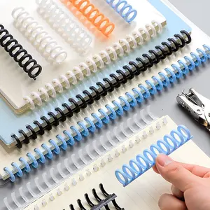 Loose Leaf Ring Binder DIY Ring Binder Plastik Spiral 30 Lubang Untuk Loose-leaf Paper