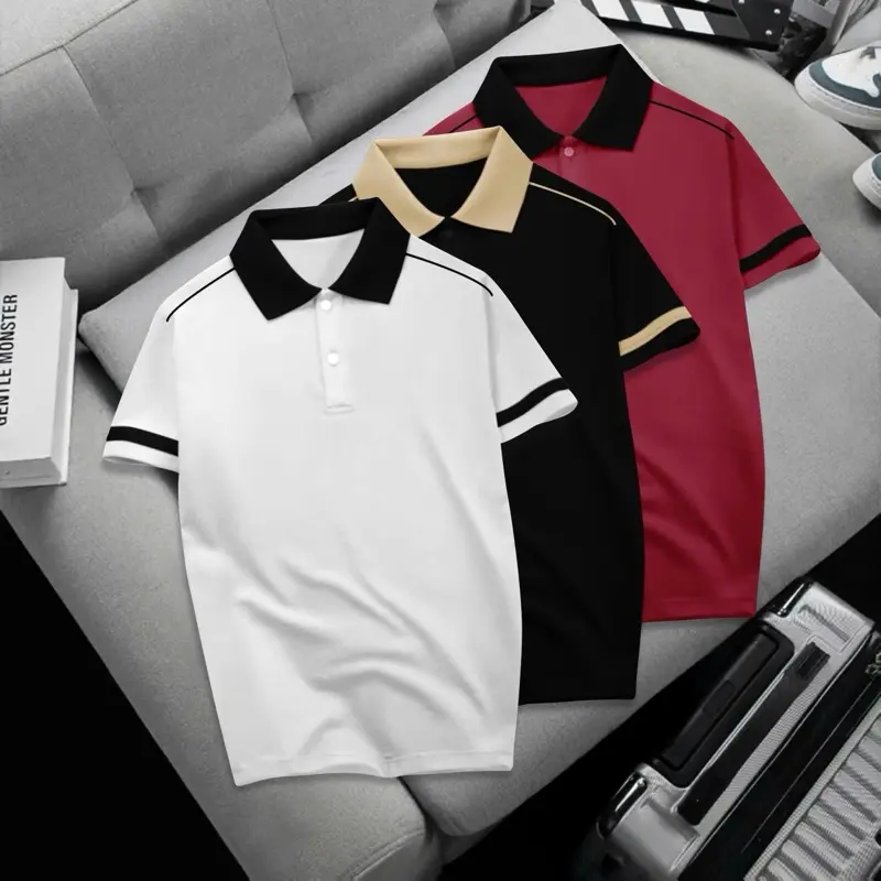 COMBO 3 ÁO POLO N01 VẢI THUN CÁ SẤU POLY THÁI 4 CHIỀU