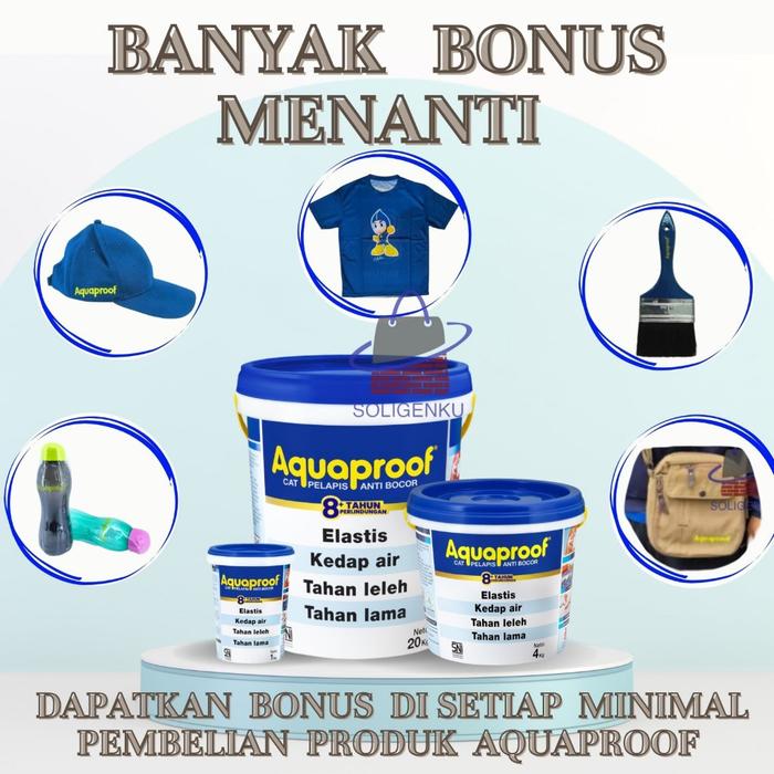 Gambar Aquaproof Pail / 20 kg Cat Pelapis anti Bocor Aqua proof KARGO dari Soligenku Kota Administrasi Jakarta Utara Tokopedia