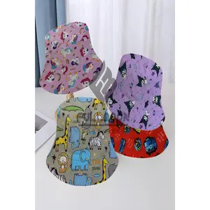 FULLMOON TOPI BUCKET HAT ANAK MOTIF KARAKTER LUCU UNISEX MURAH