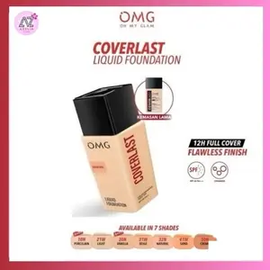 OMG Oh My Glam Coverlast Liquid Foundation Alas Bedak SPF30 PA++ Selalu Flawless Selalu Flawless Gak Takut Dijudge Wajah Wanita Concealer Lasting