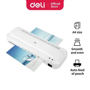 Deli Laminator Warna Putih Ukuran A4 Kecepatan 220 E2132