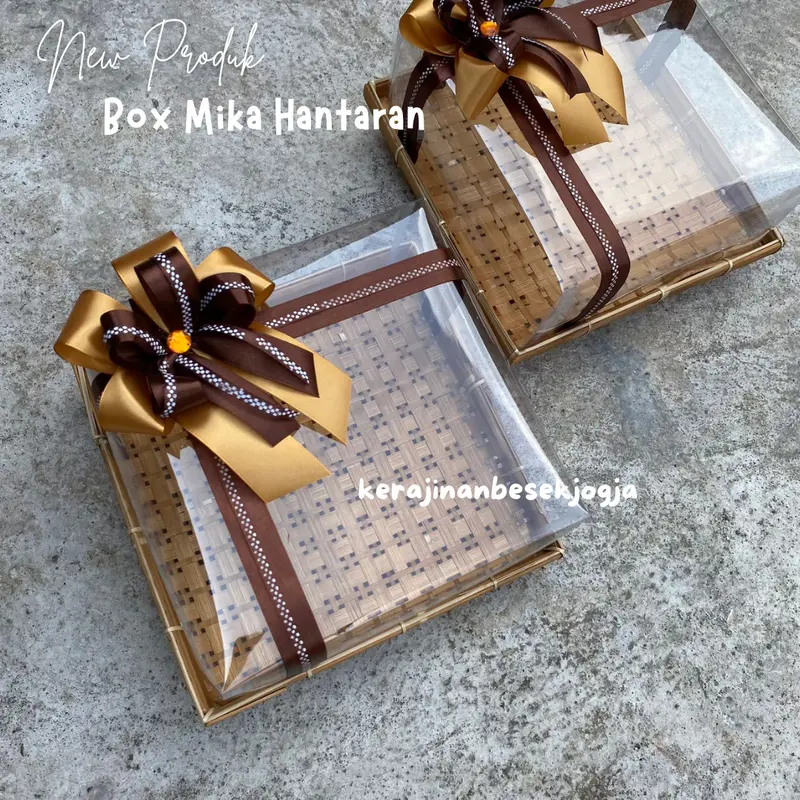 TERLARIS | PIRING KOTAK MIKA HIAS PITA | piring hampers box hantaran piring jogja box hampers parsel makanan bingkisan 0