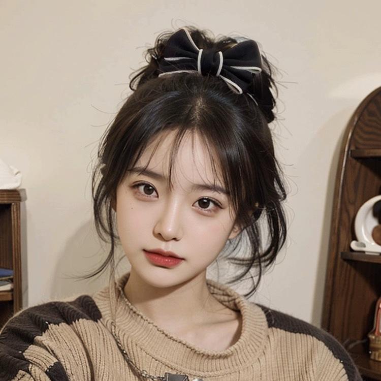 Kẹp Tóc Càng Cua Thắt Nơ, Thiết Kế 3D, Dễ Phối Đồ Phổ Biến Kẹp Tóc Nhỏ Tóc Mái Ngọt Ngào Máy Cắt Mini