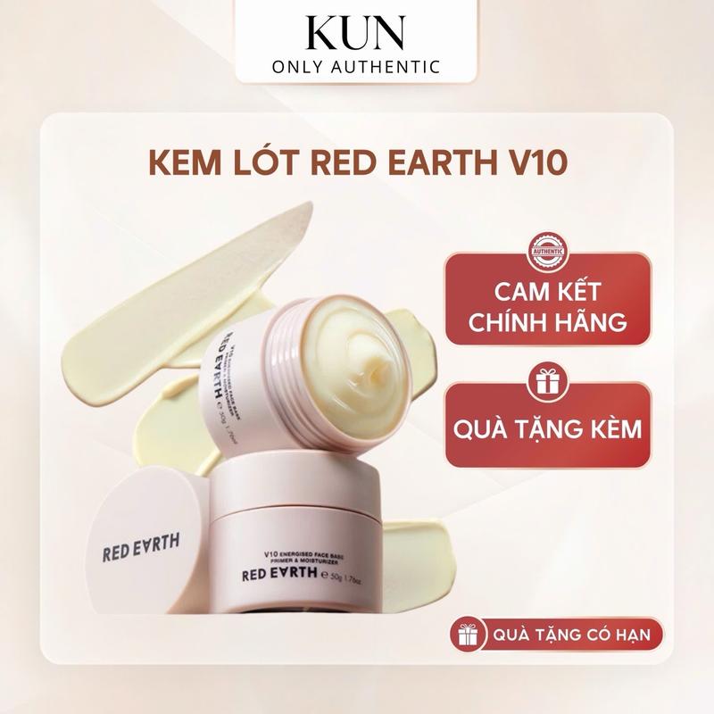   CAM KẾT CHÍNH HÃNG Kem lót RED EARTH V10 cấp ẩm làm mềm mịn da  Cosmetic Women Mỹ Phẩm Nữ 