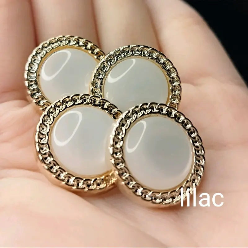 (12 biji kancing) Jamur list emas import ukuran 20 mm 1